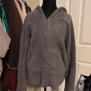 Barefoot Dreams CozyChic Gray Hoodie